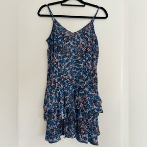 Rebecca Minkoff Floral Mini Ruffle Dress